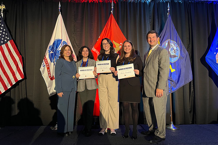 Recipients of the Spectrum Scholarship Award pose with their certificates.